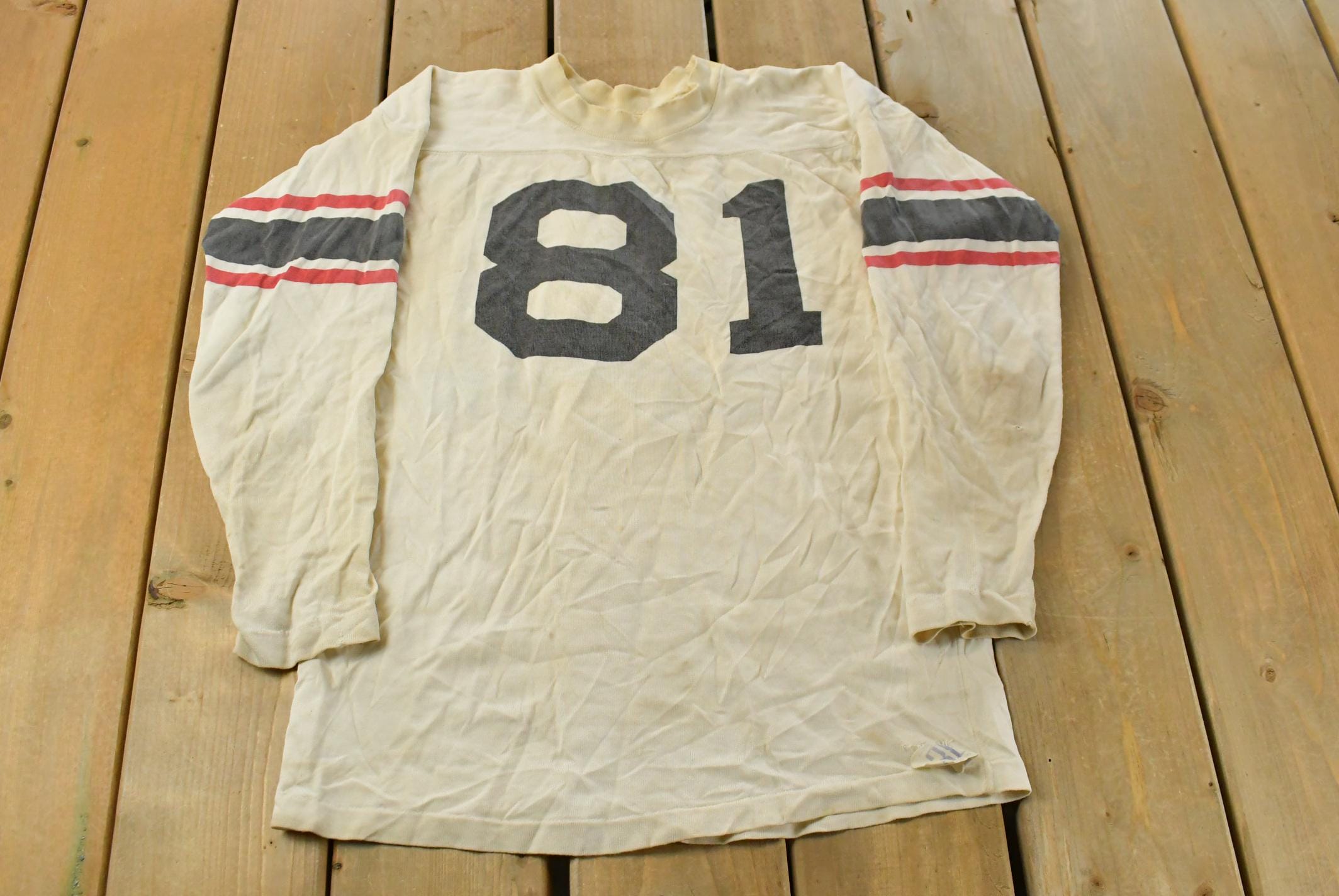 Vintage 1950s Champion Knitwear Football Jersey Men's 38 / True