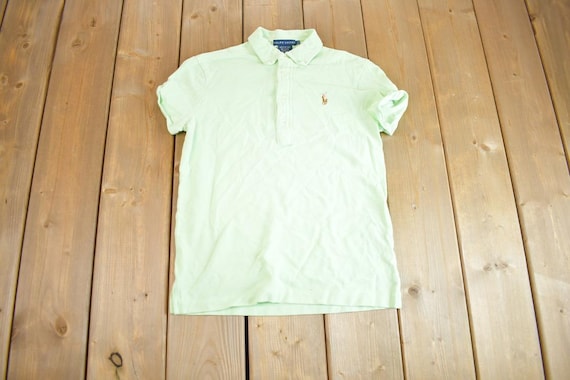 Vintage Y2k Ralph Lauren Women's Polo Quarter Button up Shirt - Main Image