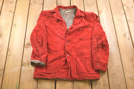 Vintage 1980s Lippman's Corduroy Blazer / Corduroy Jacket / Vintage 80s Jacket / Outdoor / Winter / Made In USA