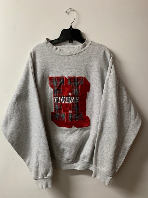Vintage Crewneck / Tigers / Varsity Sweater / 80s