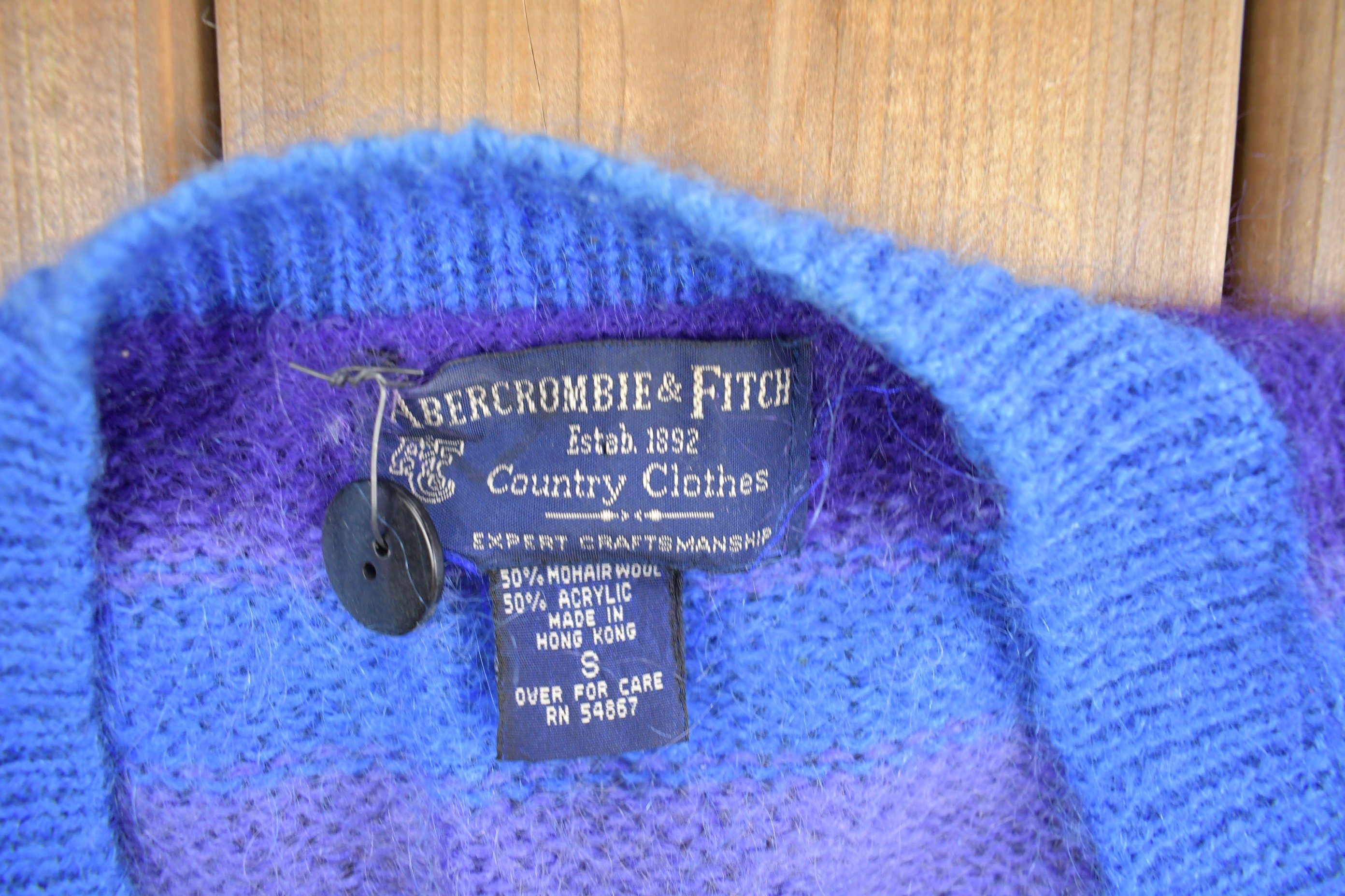 Vintage 1980s Abercrombie & Fitch Mohair Knit Cardigan Vintage 1980s Abercrombie & Fitch Mohair Knit Cardigan