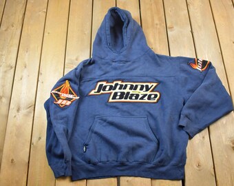Vintage 2000s Johnny Blaze Spell Out NYC Stitched Embroiderd 