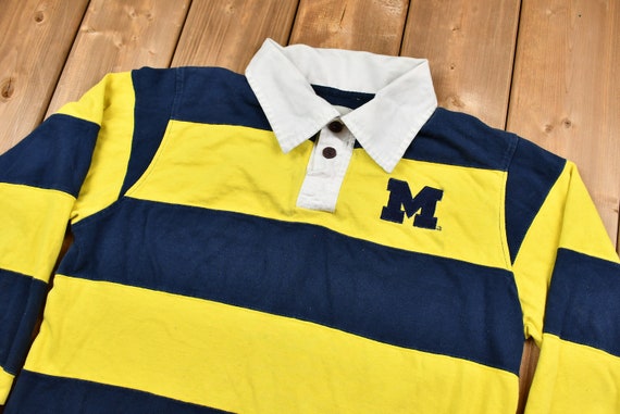 Vintage Color-Block Rugby Style Pullover / Letter… - image 1