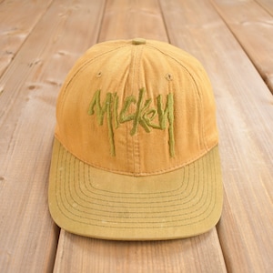 Vintage 1990s Mickey Embroidered  Snap Back Hat / OSFA / 90s Hat / Vintage Snap Back / Made in USA / Goofy&#39;s Hat Co