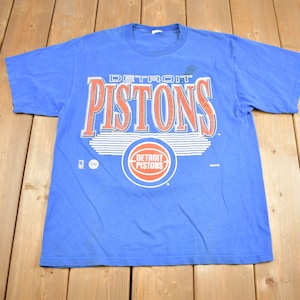 Vintage 1990s Detroit Pistons NBA Graphic T-Shirt / Made In USA / Single Stitch / NBA Basketball
