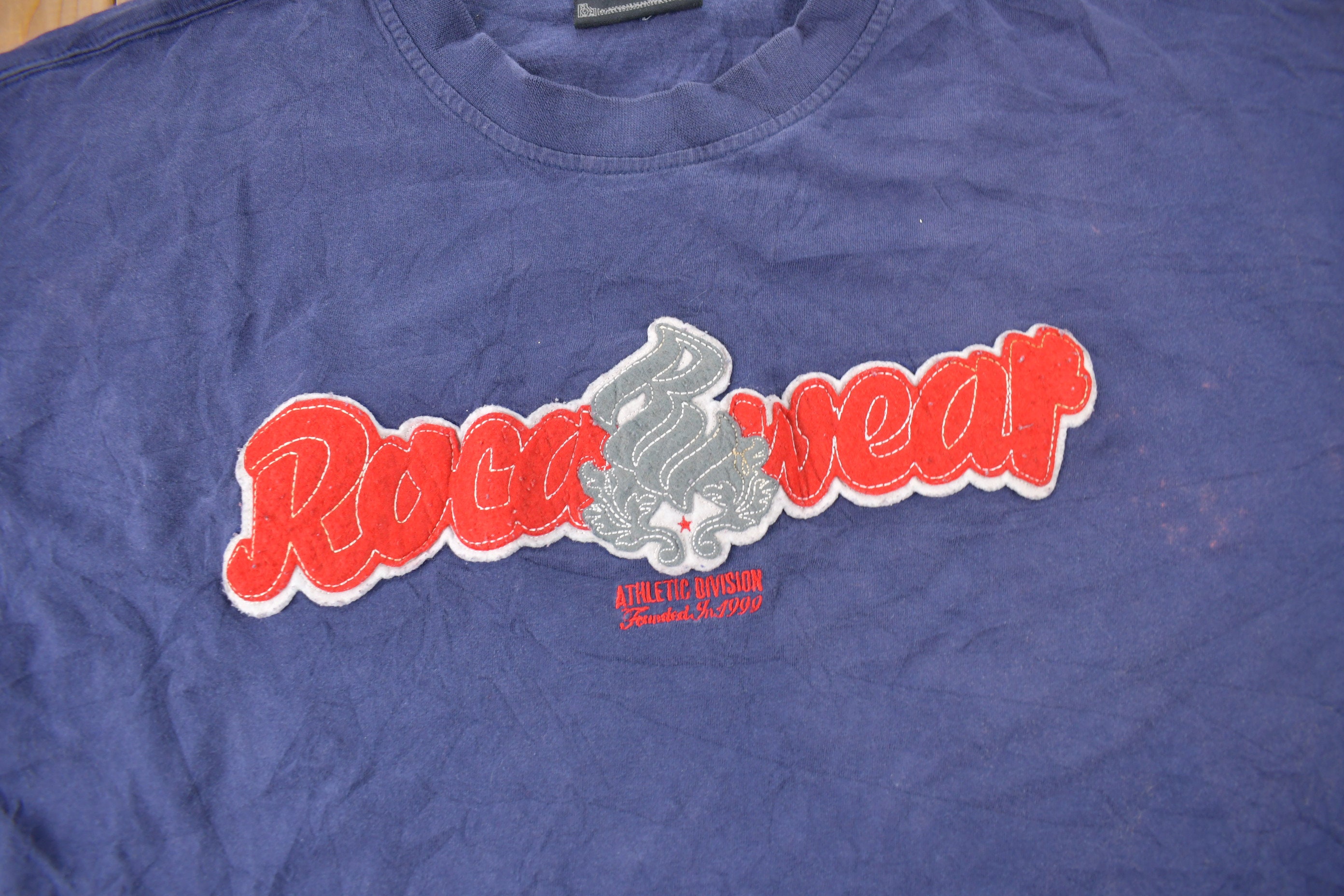 Vintage 1999 Rocawear Embroidered Long Sleeve T Shirt / Vintage T 