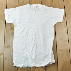 Vintage 1990s FOTL Blank White T-Shirt / Vintage T Shirt / Streetwear / Graphic Tee / Single Stitch /