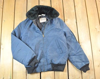 Vintage 1970s Walls Blizzard Pruf Bomber Work Jacket Made In USA / Outdoors Jacket / Workman Jacket / Workwear Streetwear