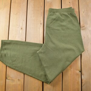 Vintage 1990s United States Marine Corps Green Sweatpants 34 x 30 / Made in USA / Army / American Vintage / Streetwear Fashion
