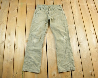 Vintage 2000s Carhartt Work Pants Adult 30 x 29 / Y2K Carpenter Pants / Distressed Carhartt / Vintage Workwear