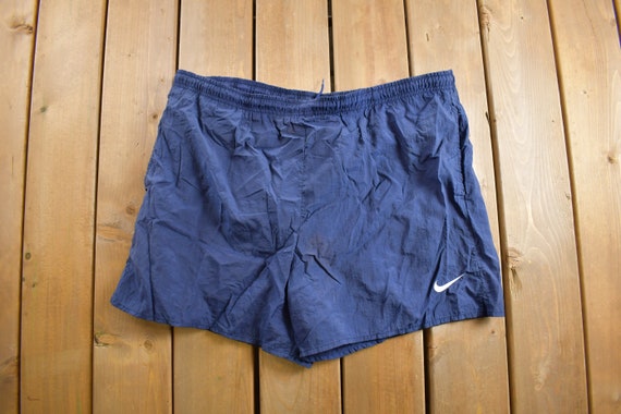 Vintage 1990s Nike Swimming Trunks Size XL / Blue… - image 3