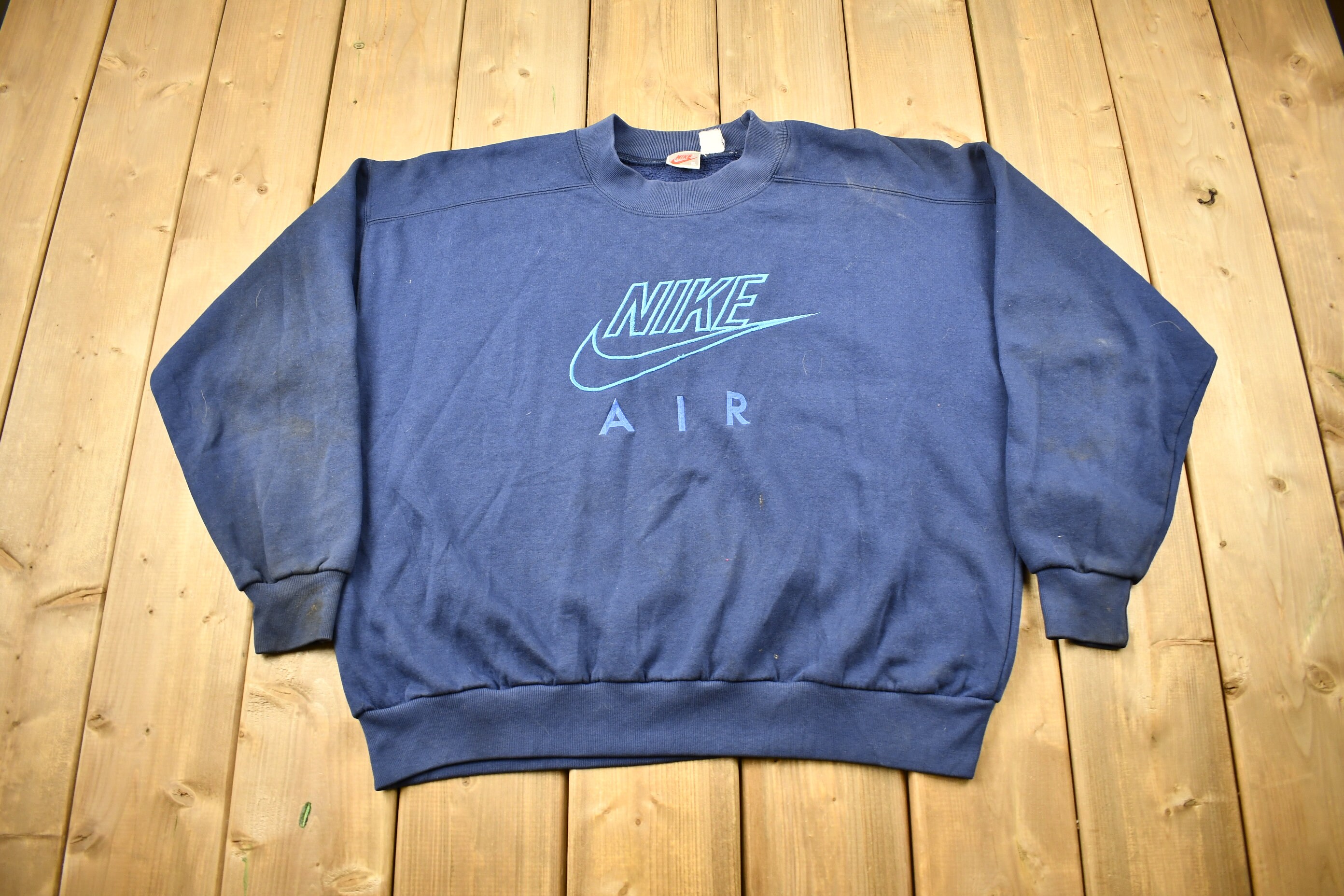 Vintage 1980s Nike Air Embroidered Crewneck Sweatshirt Vintage 1980s Nike Air Embroidered Crewneck Sweatshirt