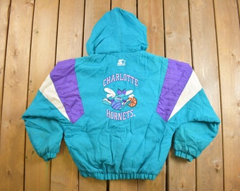 Vintage 1990s Charlotte Hornets NBA Puffer Jacket / Athleisure Sportsw – LOST BOYS VINTAGE