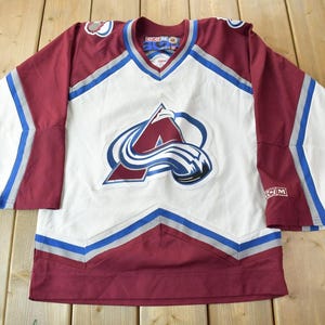 Vintage 1990s Peter Forsberg Colorado Avalanche NHL CCM Embroidered Hockey Jersey Vintage Jersey / 90s Hockey Jersey / Vintage Sportswear