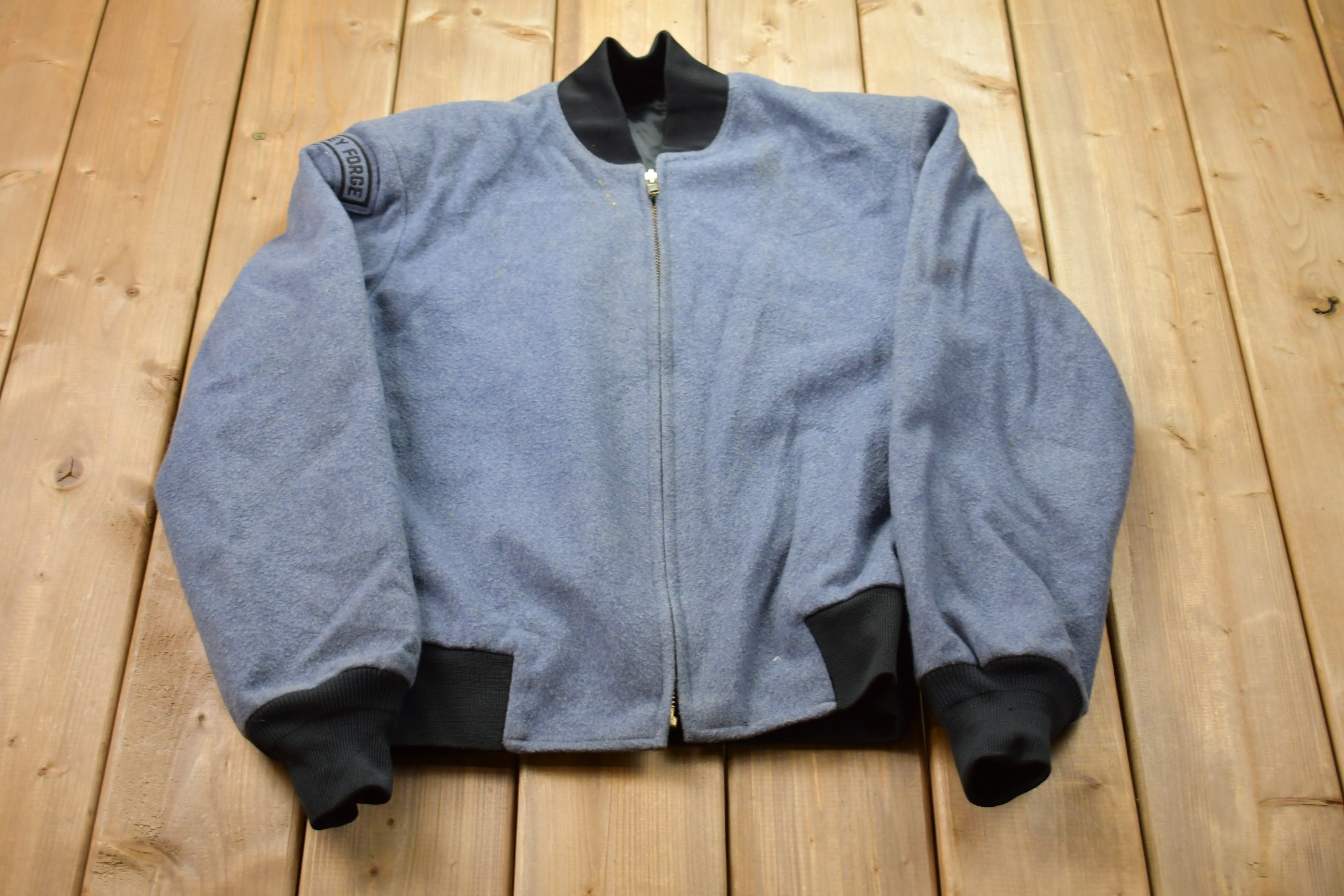 S*様 90s vtg   wool bomber jac Vintage 1990s Valley Force Wool Bomber Jacket / Wool Jacket