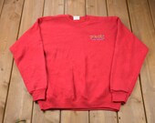 Vintage 1990s Las Vegas Embroidered Graphic Crewneck Sweatshirt 90s Crewneck Souvenir Athleisure Made In USA Travel And Tourism