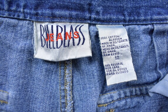 Vintage 1990s Bill Blass Cargo Denim Jeans Size 3… - image 4