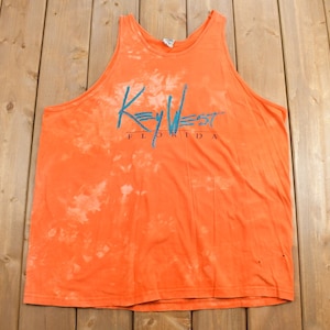 Canotta vintage anni &#39;90 Key West Florida Souvenir / Streetwear / Senza maniche / Maglietta da vacanza / Maglietta da viaggio / Maglietta Florida