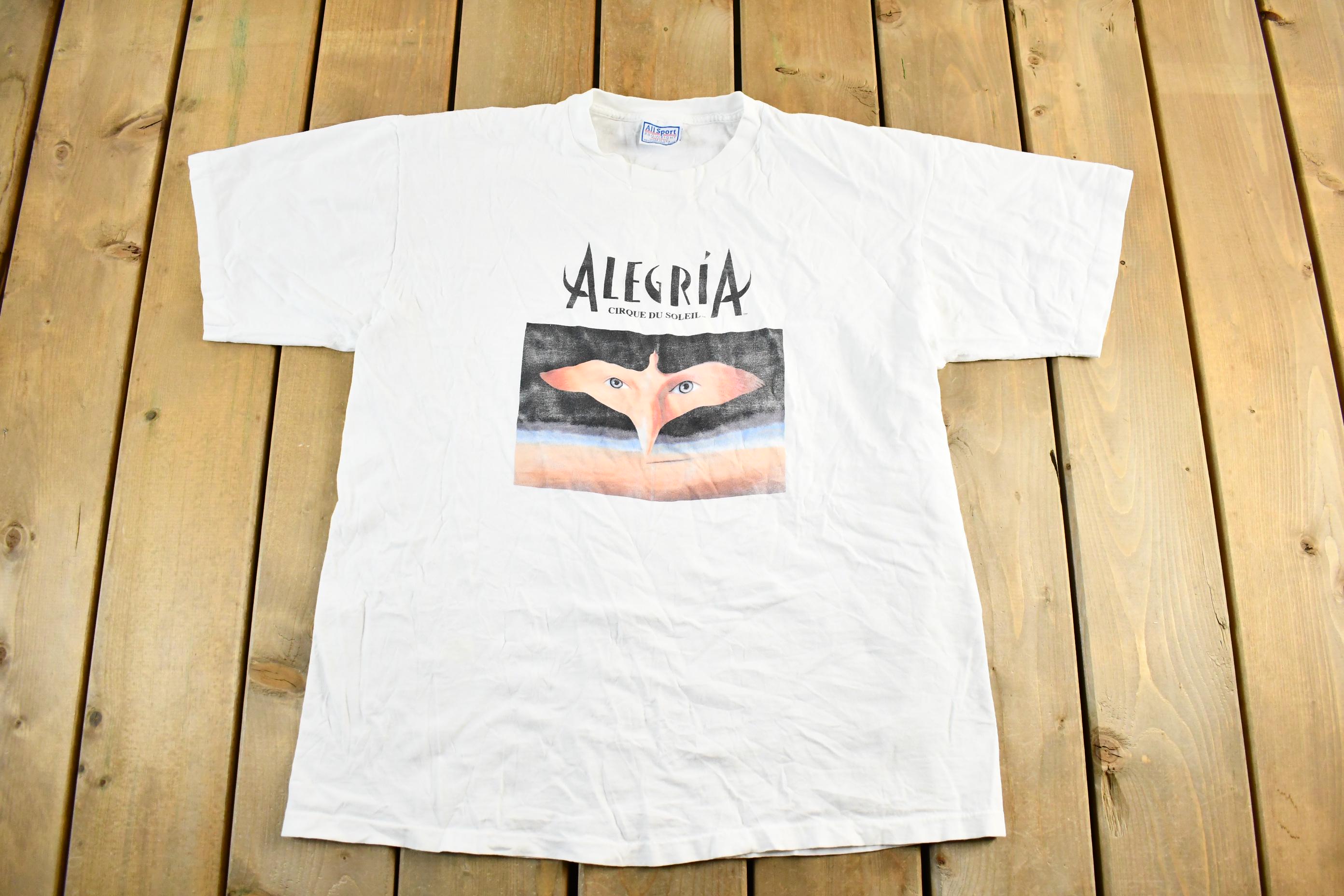 CIRQUE DU SOLEIL ALEGRIA Tシャツ Vintage 90's Alegria - Cirque Du Soleil Musical Documentary Human