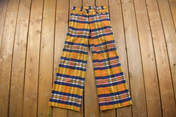 Vintage 1970s Male Slacks Jeans Bell Bottom Pants… - image 3