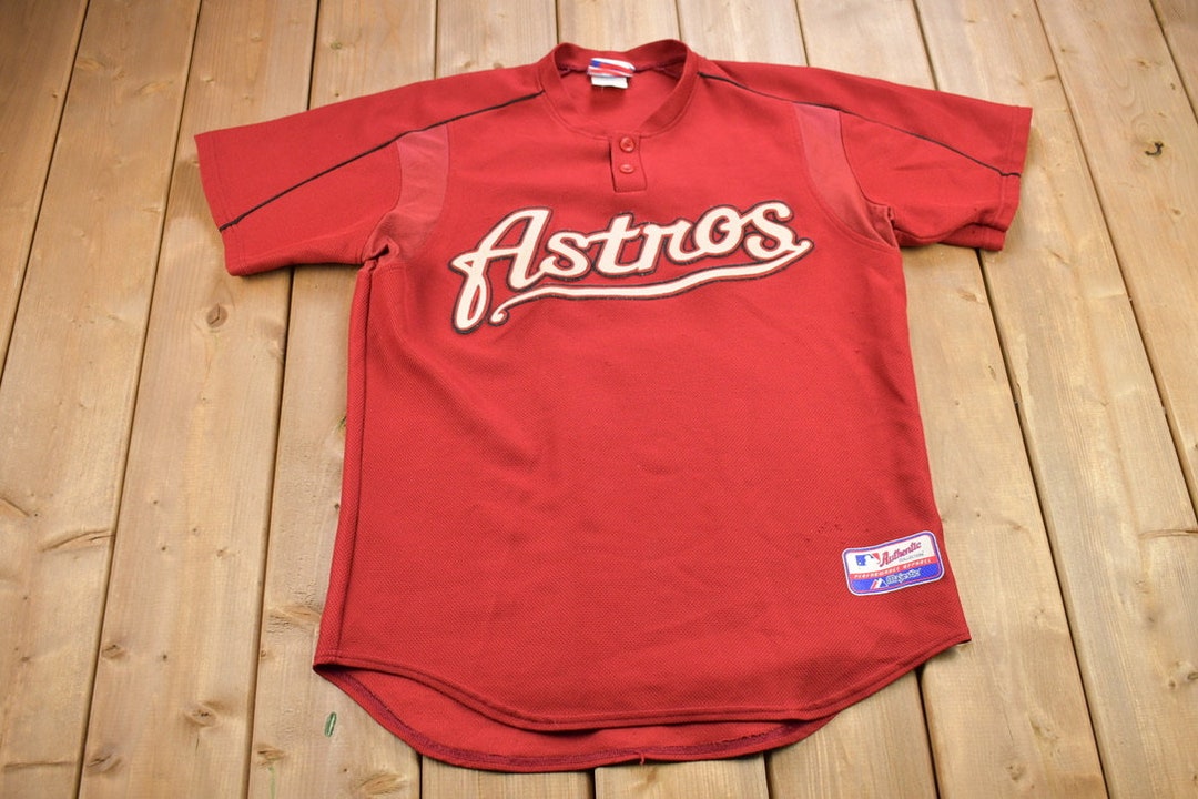 2002-09 HOUSTON ASTROS AUTHENTIC MAJESTIC JERSEY (ALTERNATE) 3XL - Classic  American Sports