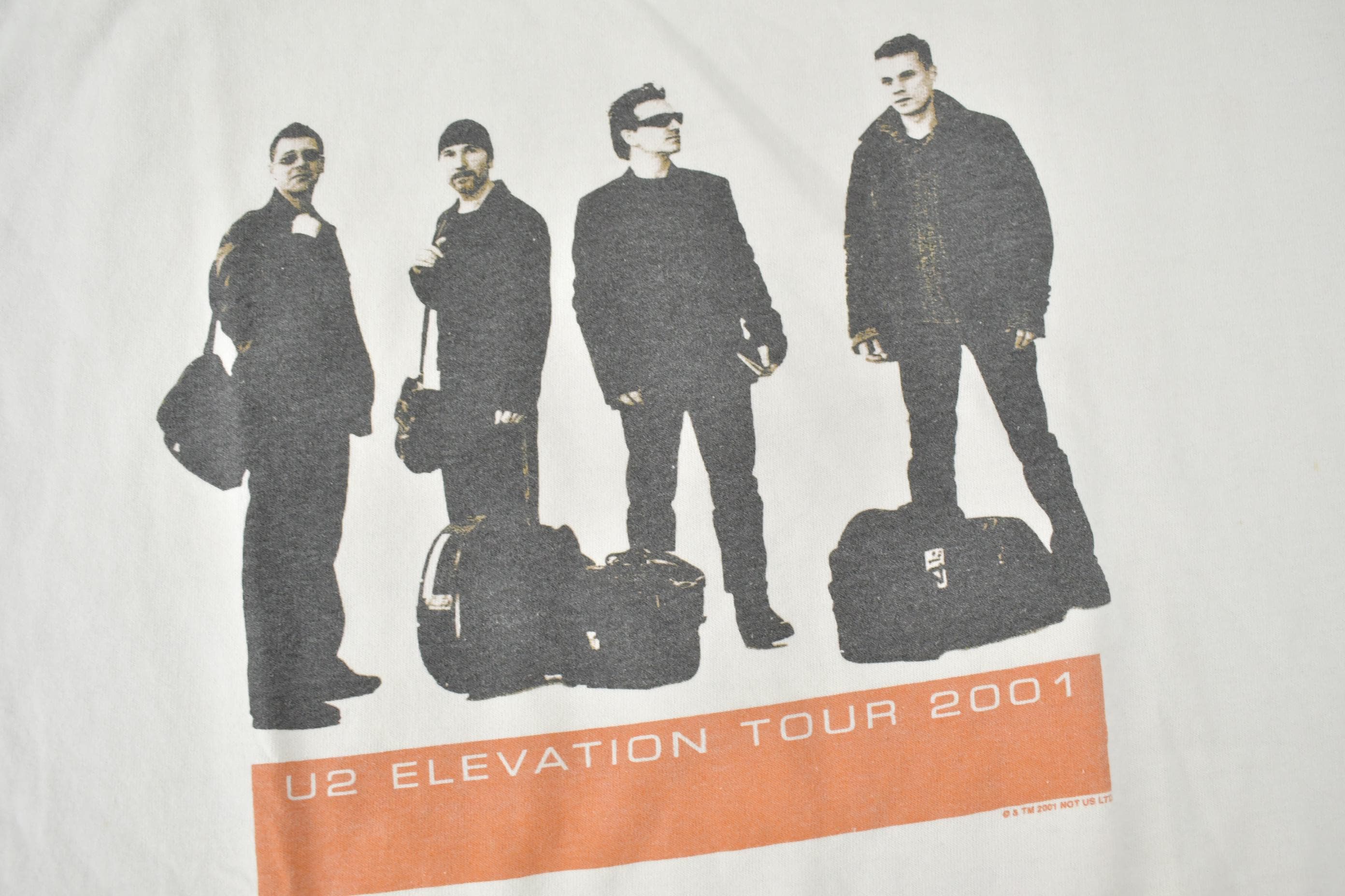 Vintage 2001 U2 Elevation Tour Band T-shirt / Single Stitch