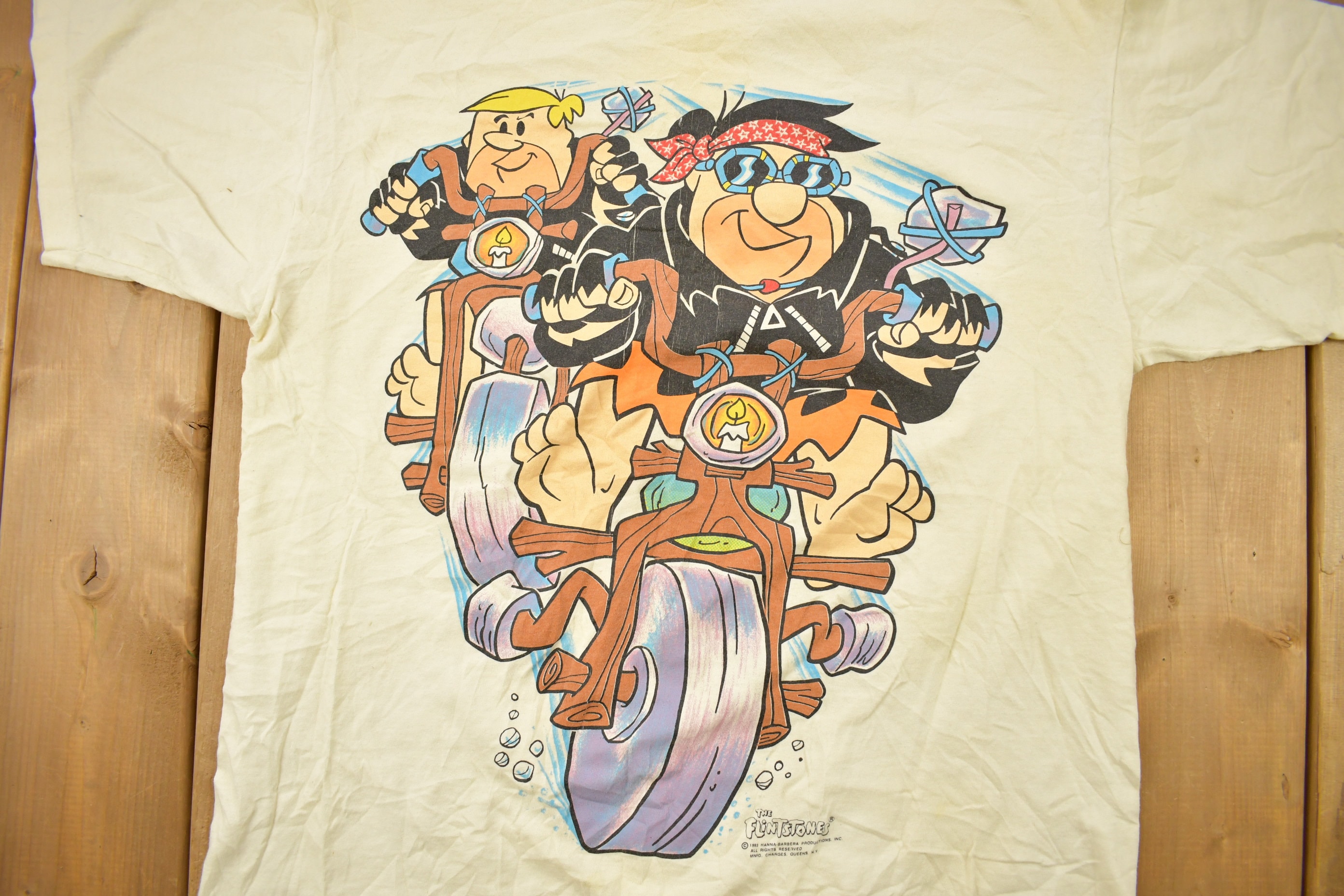 Vintage 1994 the Flintstones Fred Flintstones Double Sided Cartoon