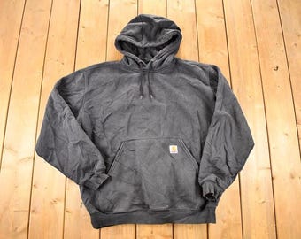 Vintage Y2K Carhartt Heavyweight Hooded Sweatshirt Men's L / Y2K Workwear Hoodie