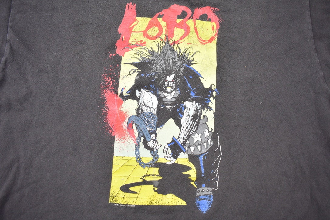 Vintage 1991 Lobo DC Comics Graphitti Promo T-shirt / Made in USA 