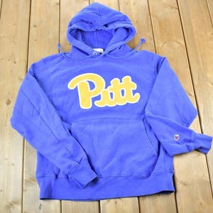 Vintage 1990s Champion PITT Reverse Weave Hoodie Sweatshirt / Vintage Champion / Vintage Pullover / Streetwear / Athleisure Sportswear