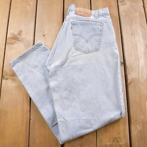 Vintage 1990s Levi&#39;s 560 Gold Tab Jeans Size 32 x 30 / 90s Denim / Streetwear Fashion / Vintage Denim / Light Wash Denim / Vintage Levi&#39;s