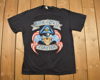 Vintage 1989 Bon Jovi Forever the Brotherhood Tour Music