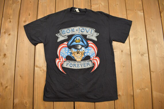 ヴィンテージ 1989 ボン・ジョヴィ ブラザーフッド ツアー バンド T