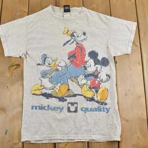 ヴィンテージ 1990 年代 ミッキー 高品質 ディズニー 漫画 プロモーション T シャツ / 90 年代 グラフィック T シャツ / ヴィンテージ ミッキー マウス / アメリカ製 / 90 年代 ディズニー T シャツ