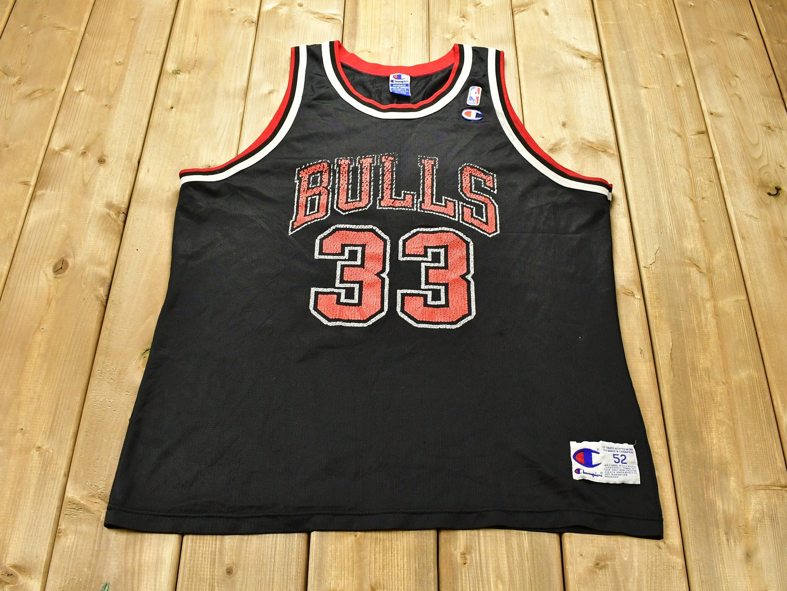 Vintage 1990s Original NBA Chicago Bulls Pippen Champion 
