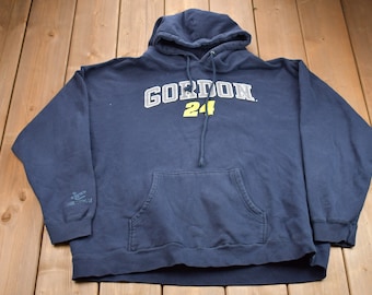 Vintage 1990s Jeff Gordon Chase Authentic Nascar Graphic Hoodie / 90s Hoodie / Vintage Sweater / 90s Nascar / Athletic Pull Over