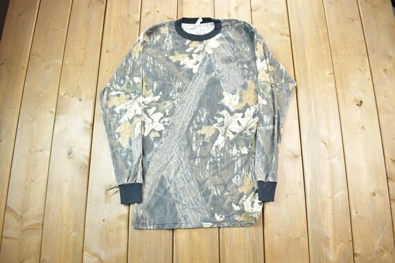 Vintage 1990s Mossy Oak Blank Crewneck Sweatshirt 90s Crewneck