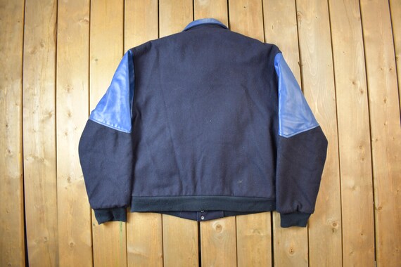 Buy Vintage 1990s Manitoba Hydro Embroidered Logo Leather & Wool
