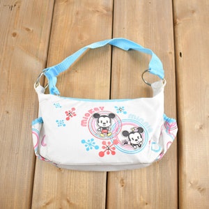 Vintage 1990s Walt Disney Mickey Mouse Graphic Purse / Vintage Accessory  / Vintage Disney / Mini Purse