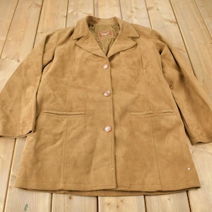Vintage 1970s Emporio Suede Leather Blazer Jacket / Fall Outerwear / Leather Coat / Winter Outerwear / Streetwear Fashion / Suede Jacket