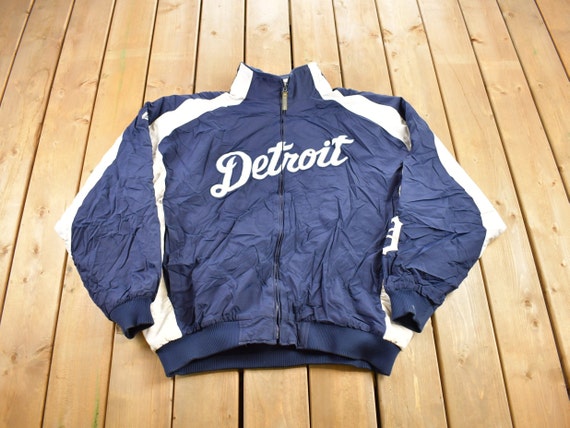 値段交渉⭕️ 古着 90'S Starter MLB DETROIT TIGERS Vintage 90'S Logo 7 MLB Detroit Tigers sports print T-shirt Made