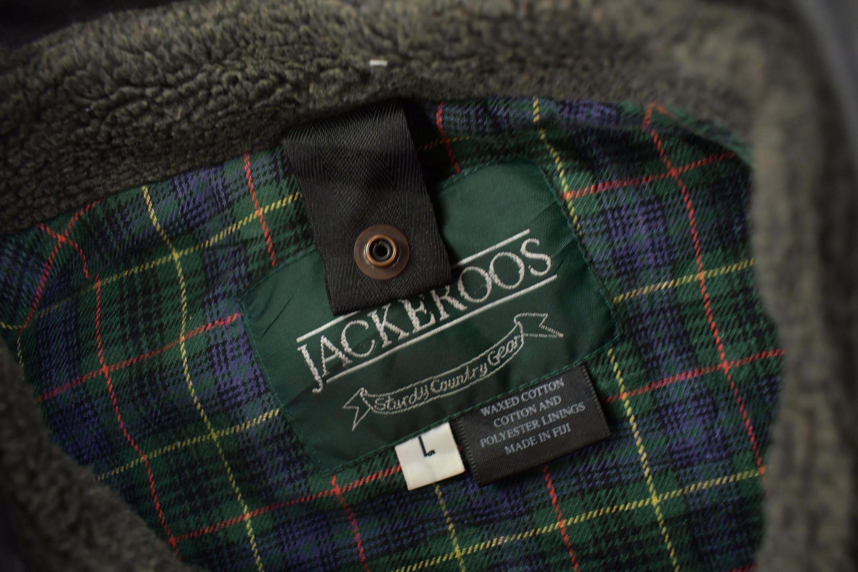 Vintage 1990s Jackeroos Waxed Canvas Jacket / Workwear