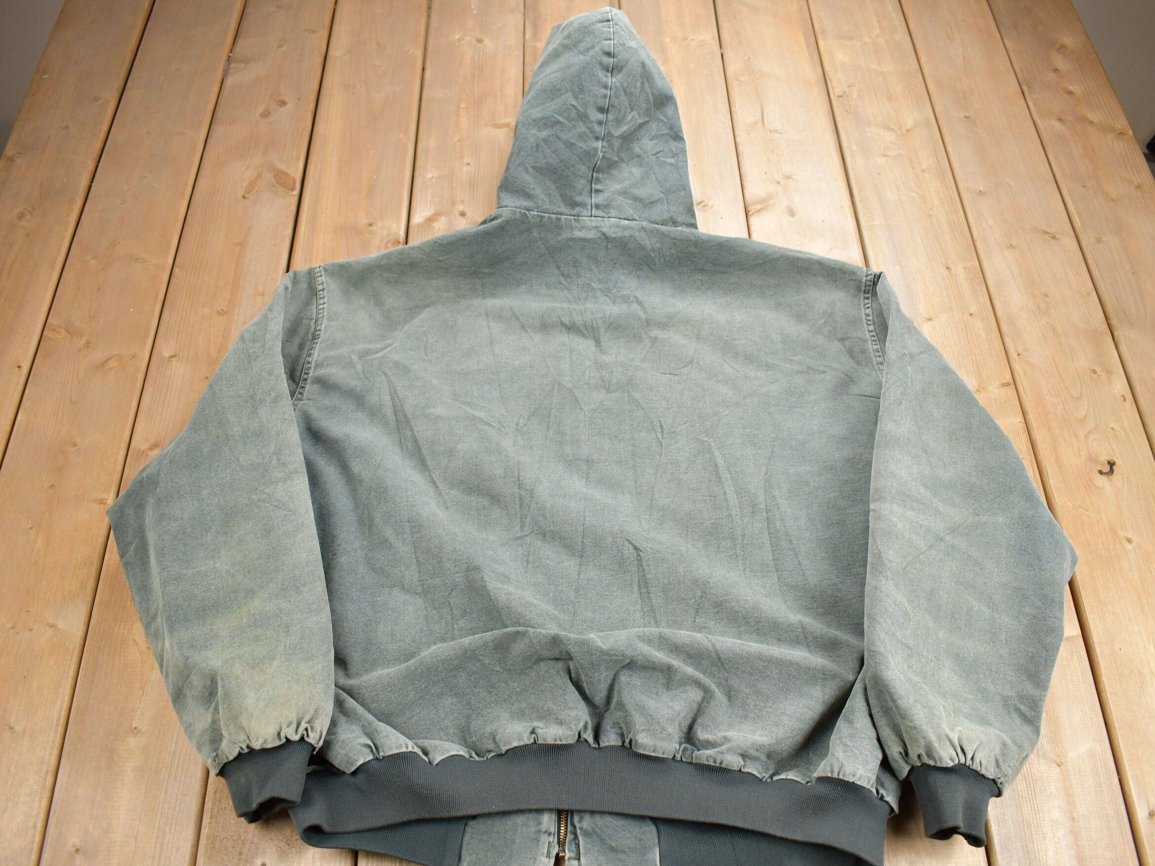 Vintage 1990s Swingster Golden Harvest Hooded Work Jacket