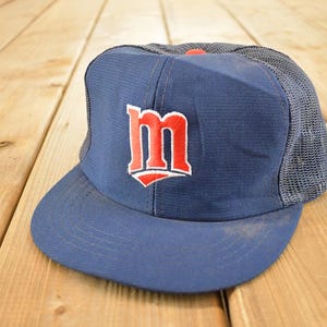 Vintage 1990s Minnesota Twins 34 Youth Snapback Hat / 90's Embroidered Cap