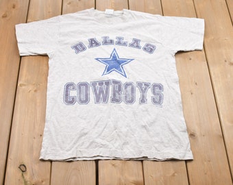 Vintage 1990 Dallas Cowboys NFL camiseta de fútbol / Single Stitch / Ropa deportiva / Ropa de calle / Camiseta deportiva rara / Hecho en EE.UU.