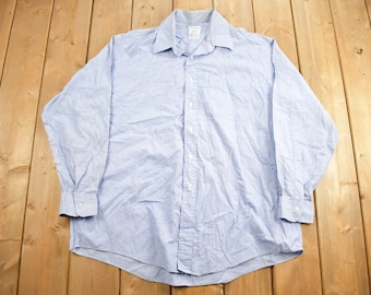 Vintage 80's -90's -brooks Brothers- Men's Long Sleeve, Oxford