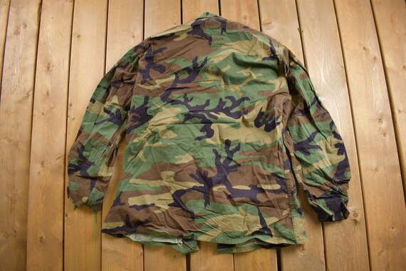 Vintage 1990s US Army Woodland Camo Military Fiel… - image 3