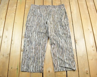 Vintage 1990s Liberty Forest Camo Cargo Hunting Pants Size 40 x 25 / Streetwear Fashion / Tree Camo Bottoms / Hunting Camo / Outdoors
