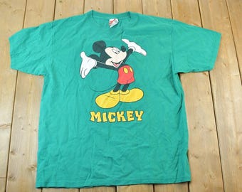 Koszulka z lat 90. z Myszką Miki i Disneyem / Koszulka z grafiką z lat 90. z Myszką Miki / Wyprodukowano w USA / Koszulka Disney z lat 90.
