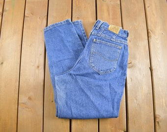 Vintage 1990s Lee Mid Wash Denim Jeans 29 x 28.5 / Vintage Denim / Distressed Jeans / Streetwear Fashion / / Vintage Pants